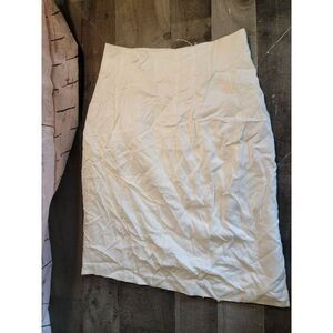 Lew Magram 8 white pencil‎ skirt womens